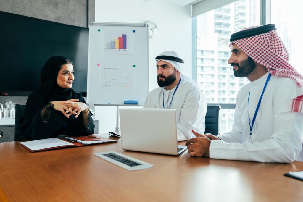 Project management professionals working on projects in Qatar